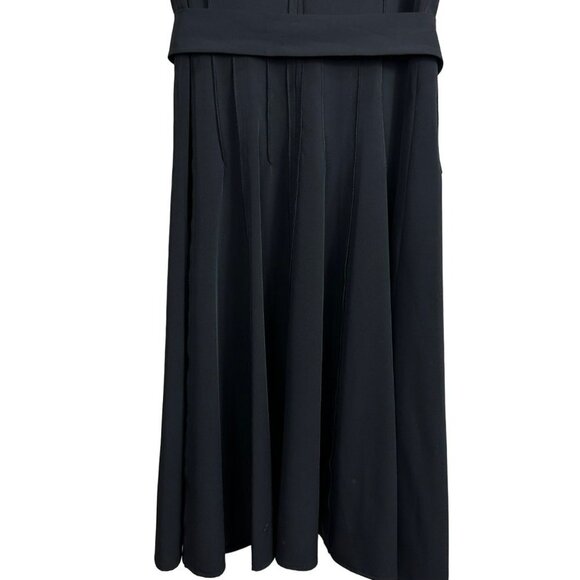 Calvin Klein Black A-line Sleeveless Flared Plain Office Style Size 3P - Picture 11 of 14